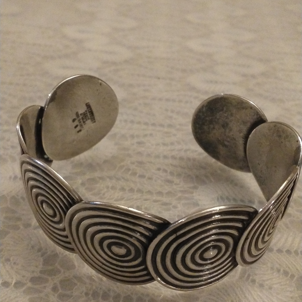 Rare Vintage Los Castillo Taxco Cuff Bracelet